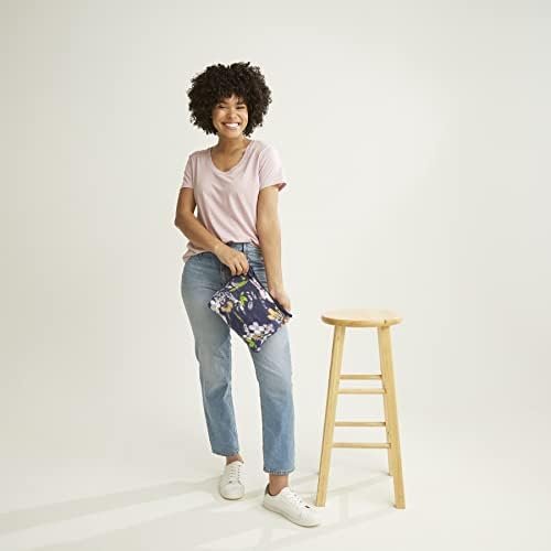 Vera Bradley Women's Packable Fleece Blanket, Bloom Boom Navy, One Size - Image 5