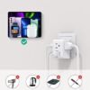 2 Pack European Travel Plug Adapter, International Power Plug Adapter with 3 Outlets 3 USB Charging Ports(1 USB C), Type C Plug Adapter Travel Essentials to Most Europe EU Spain Italy France Germany - Image 6