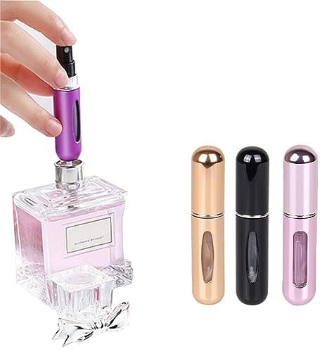 Travel Mini Perfume Refillable Atomizer Container, Portable Perfume Spray Bottle, 5ml Travel Perfume Scent Pump Case Fragrance Empty Spray Bottle for Traveling and Outgoing (3 Pack) - Image 7
