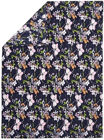 Vera Bradley Women's Packable Fleece Blanket, Bloom Boom Navy, One Size - Image 3