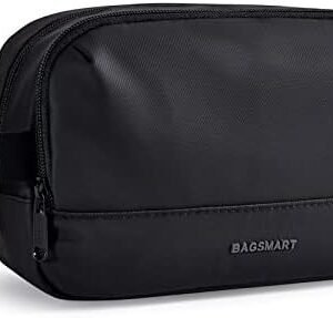 BAGSMART Large Toiletry Bag for Men, Valentines' Day Gifts Travel Organizer Hanging Dopp Kit Water Resistant Shaving Bag for Bathroom Shower, Toiletries Accessories,Travel Essentials, Black-Large