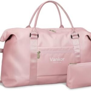 Large Duffle Bag for Travel Waterproof 21 Inch, Vankor Gym Bag for Women Men Durable Carry on Weekender Overnight Sports Luggage Weekend Beach Yoga Workout Hospital Mommy Diaper Bag Blue