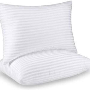 Utopia Bedding Pillows Queen Size Set of 2 (White), Hotel Pillows, Cooling Pillows for Side, Back or Stomach Sleepers