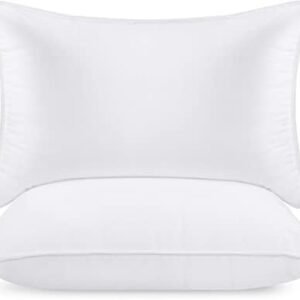 Utopia Bedding Bed Pillows for Sleeping (White), Queen Size, Set of 2, Hotel Pillows, Cooling Pillows for Side, Back or Stomach Sleepers