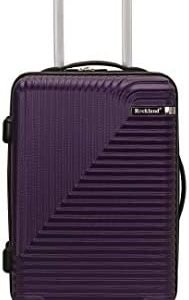 Rockland Star Trail Hardside Spinner Wheel Luggage, Purple, Carry-On 20-Inch