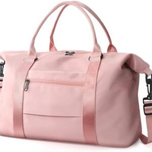 Travel Duffle Bag, Waterproof Weekender Bag Carry On Tote Bags for Women, Travel Essentials Sport Gym Bag for Men, Hospital Bag for Labor and Delivery, Overnight Bag Luggage Bag with Trolley Sleeve