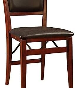 Linon Keira Pad Folding Chair, Set of 2, Engineered Wood