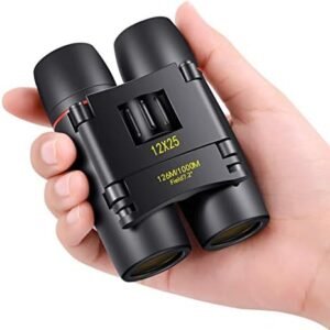 POLDR 12X25 Small Pocket Binoculars Compact Adults,Mini Kids Binoculars Boys for Bird Watching,Concert Theater Opera