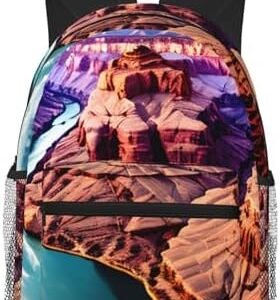Beauty Grand Canyon Print Large Travel Work Backpack, Anti-Water College Bag Business Laptop Pack For Men Women