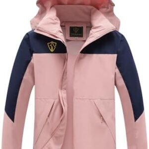GIISAM Rain Jacket for Women, Women's Waterproof Lightweight Rain Jackets Packable Raincoat Windbreaker Coat with Hood