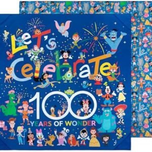 Bumkins Disney Throw Blanket Towel, Baby Toddler and Kids, Travel, Beach, Picnic, Outdoor Indoor Play, Soft, Lightweight, Microfiber Resists Sand and Debris, Reversible, 58in x 58in – Celebration