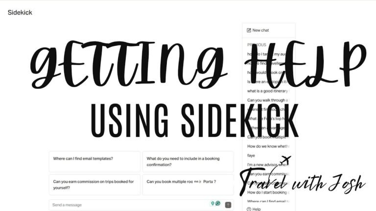 Using Sidekick for Guidance
