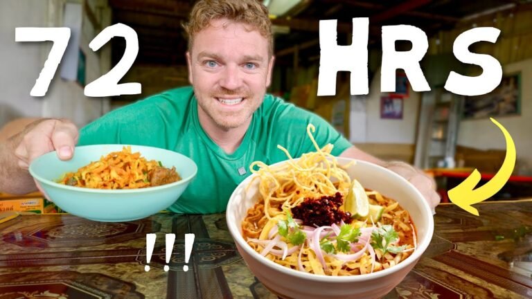 72 HRS Eating The BEST THAI STREET FOOD in CHIANG MAI